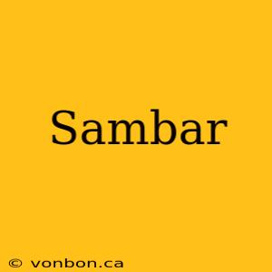 Sambar