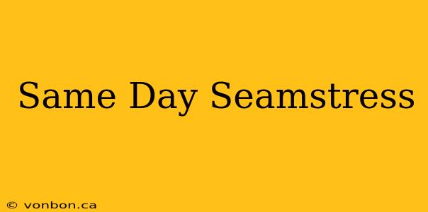 Same Day Seamstress