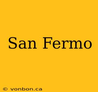 San Fermo