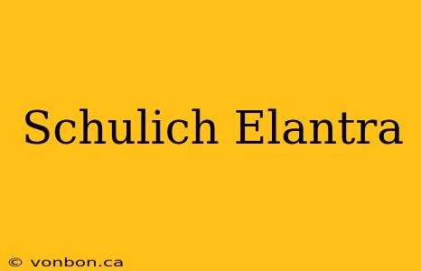 Schulich Elantra