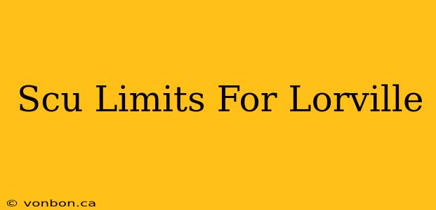 Scu Limits For Lorville