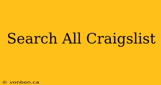 Search All Craigslist