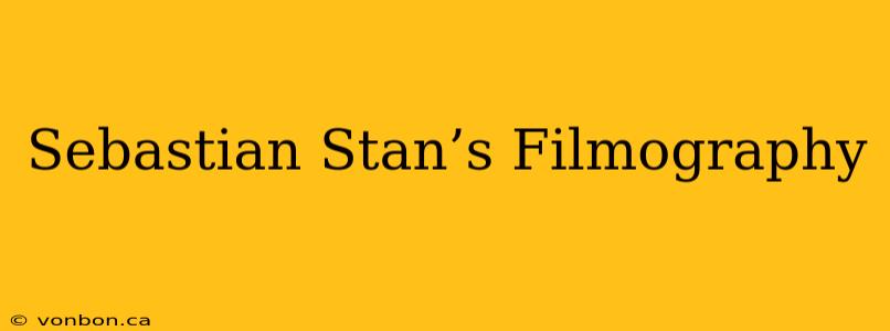Sebastian Stan’s Filmography