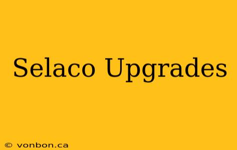 Selaco Upgrades