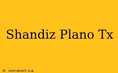 Shandiz Plano Tx