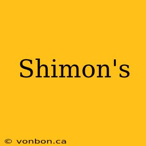 Shimon's