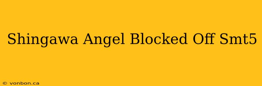 Shingawa Angel Blocked Off Smt5