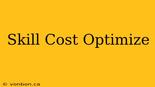 Skill Cost Optimize