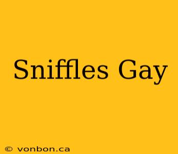 Sniffles Gay