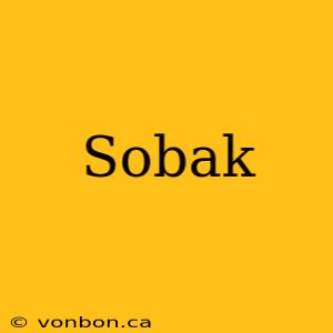 Sobak