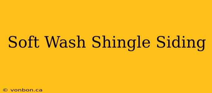 Soft Wash Shingle Siding