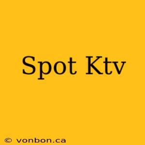 Spot Ktv