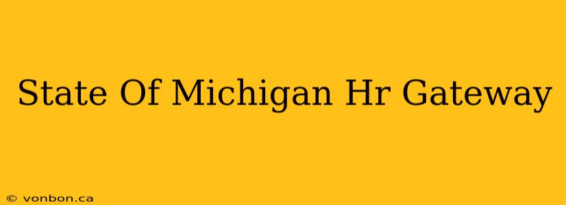 State Of Michigan Hr Gateway