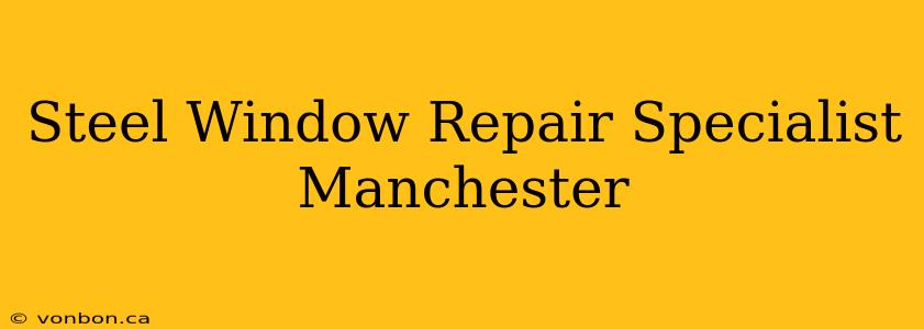 Steel Window Repair Specialist Manchester