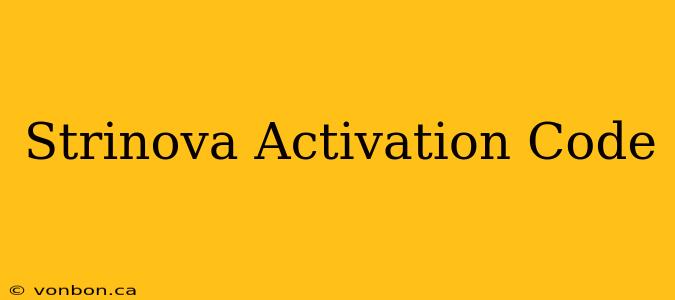 Strinova Activation Code