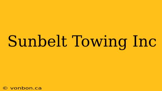 Sunbelt Towing Inc