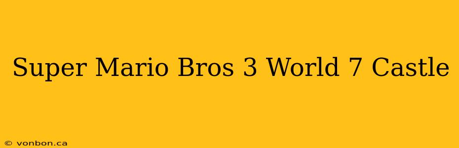 Super Mario Bros 3 World 7 Castle