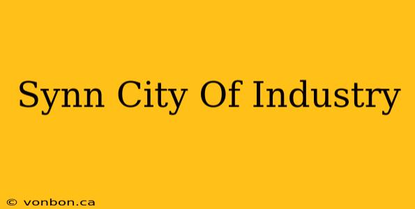 Synn City Of Industry