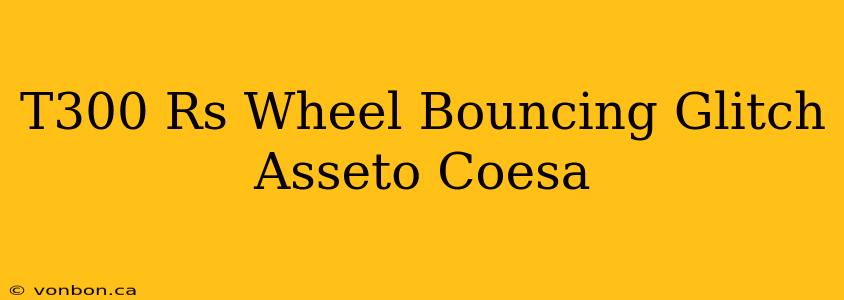 T300 Rs Wheel Bouncing Glitch Asseto Coesa