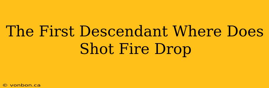 The First Descendant Where Does Shot Fire Drop