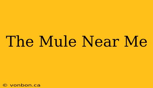 The Mule Near Me