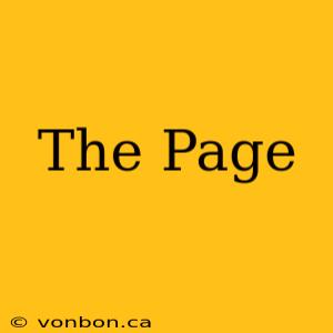 The Page