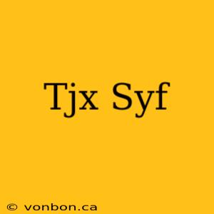 Tjx Syf