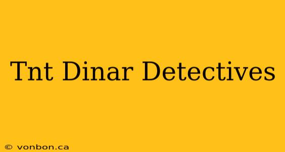 Tnt Dinar Detectives