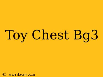 Toy Chest Bg3