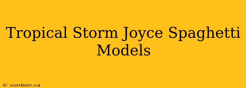 Tropical Storm Joyce Spaghetti Models