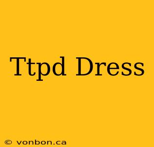 Ttpd Dress