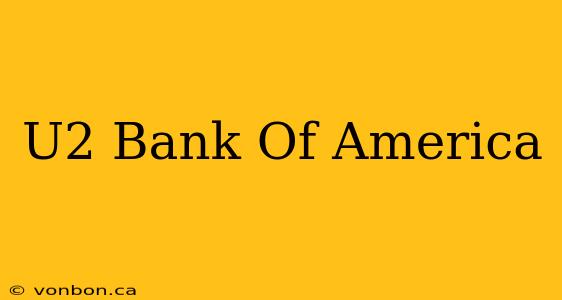 U2 Bank Of America