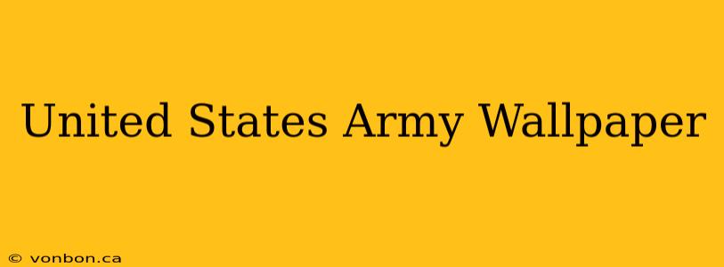 United States Army Wallpaper