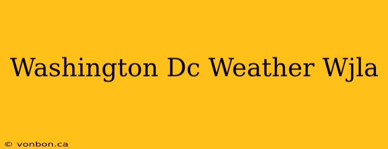 Washington Dc Weather Wjla