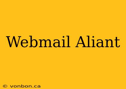 Webmail Aliant