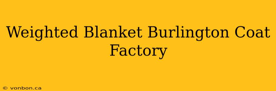 Weighted Blanket Burlington Coat Factory