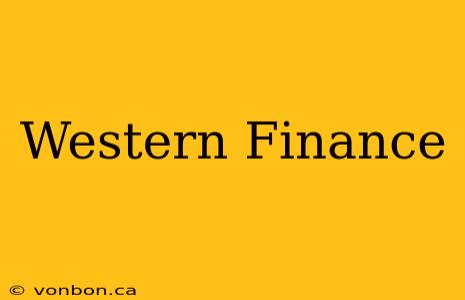 Western Finance