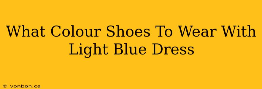 What Colour Shoes To Wear With Light Blue Dress