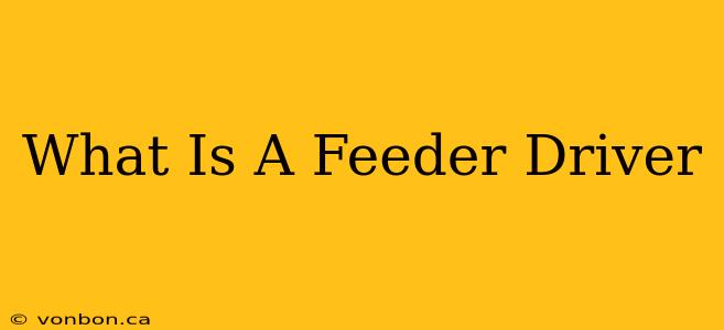 What Is A Feeder Driver