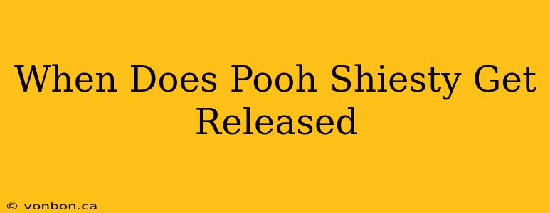 When Does Pooh Shiesty Get Released