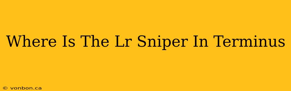 Where Is The Lr Sniper In Terminus