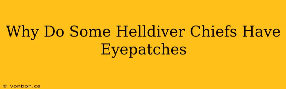 Why Do Some Helldiver Chiefs Have Eyepatches