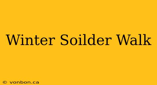 Winter Soilder Walk