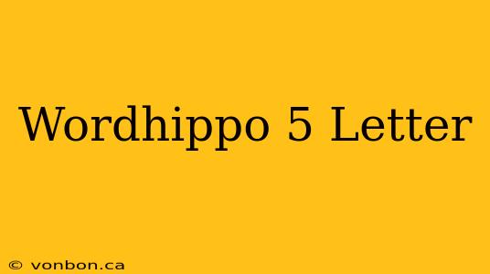 Wordhippo 5 Letter