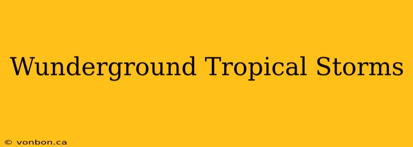 Wunderground Tropical Storms