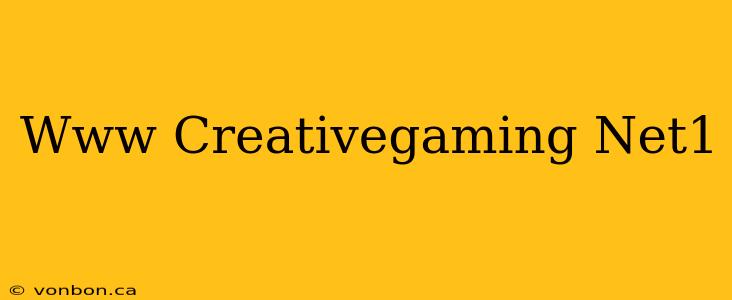 Www Creativegaming Net1