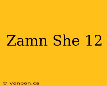 Zamn She 12