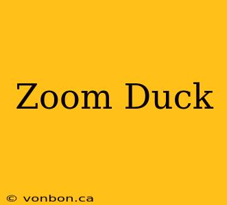 Zoom Duck