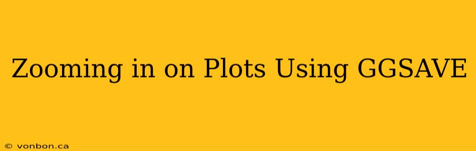 Zooming in on Plots Using GGSAVE