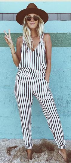 stripped jumpsuit stripped jumpsuit